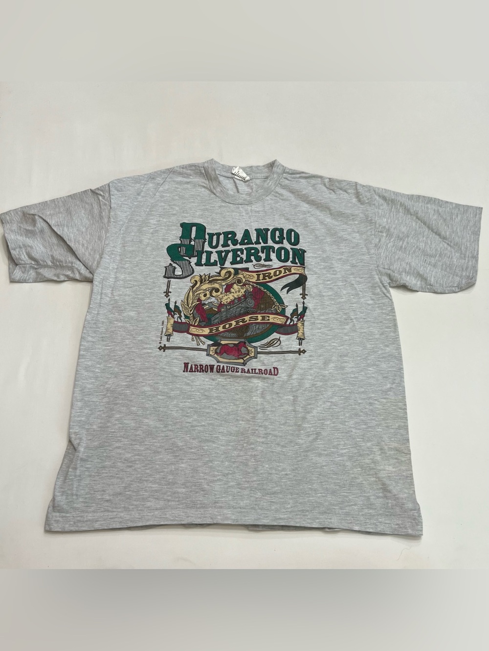 Vintage 90s Single Stitch Durango Silverton Iron Horse Narrow Gauge Railroad Tee